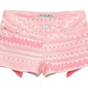Pink Tribal Print Short