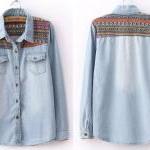 Light Blue Vintage Denim Shirt